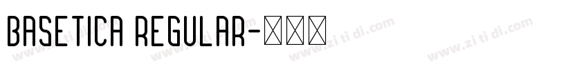 Basetica regular字体转换